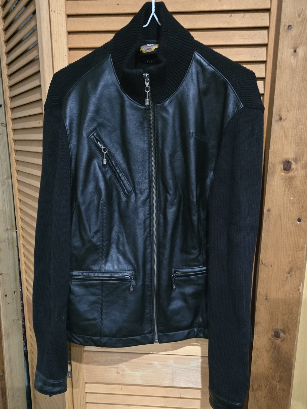 Harley Davidson Motorcycles Leather Jacket in Black Size Large